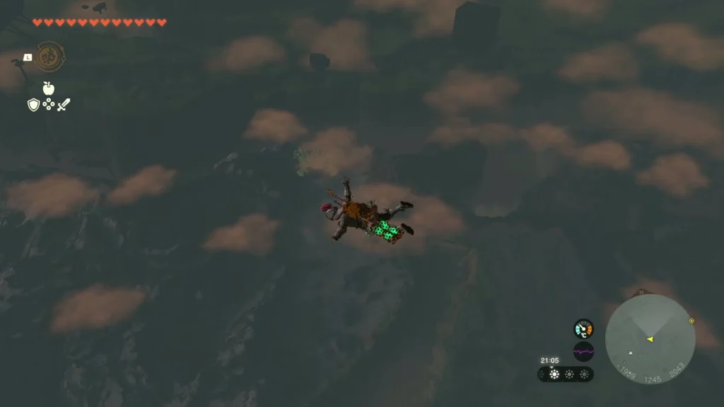 Skydiving toward the Light Dragon above Eldin Canyon Skydiving toward the Light Dragon above Eldin Canyon