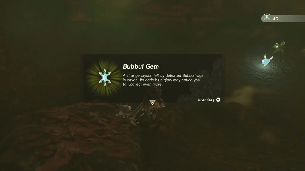 Bubbul Gem item box inside Southern Mine Cave Bubbul Gem item box inside Southern Mine Cave