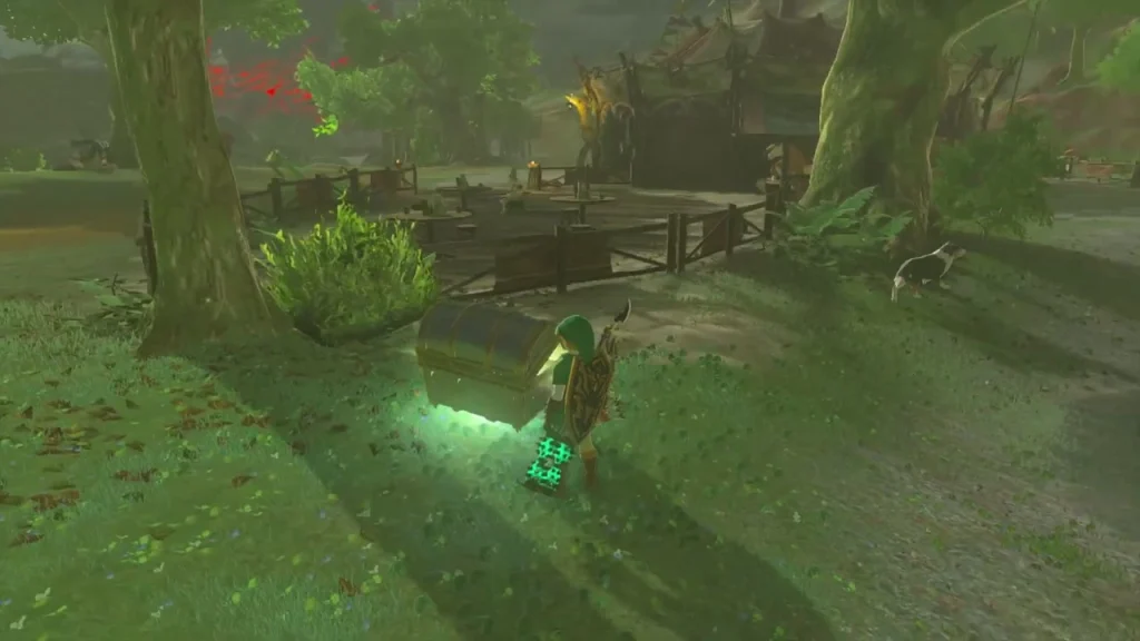 Giant Brightbloom Seed x5 item box beside a glowing chest near Woodland Stable Giant Brightbloom Seed x5 item box beside a glowing chest near Woodland Stable