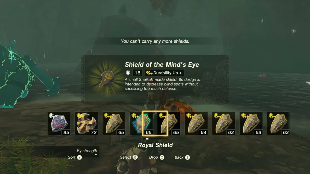 Shield of the Minds Eye item box from a well chest Shield of the Minds Eye item box from a well chest