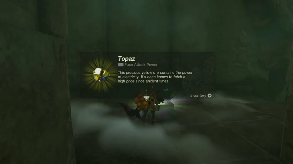 Topaz item box from the excavation chest Topaz item box from the excavation chest