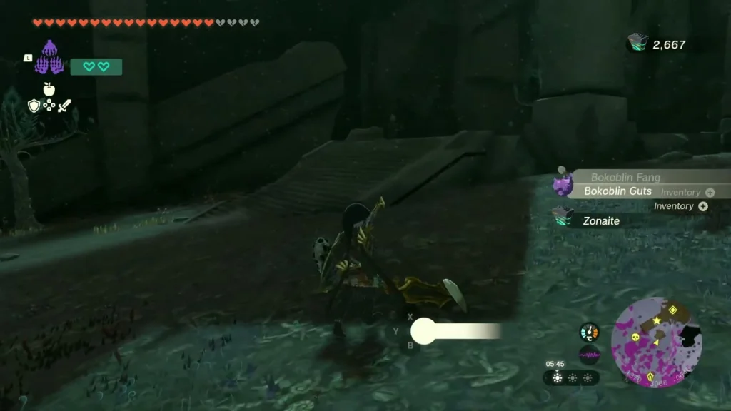 Dropped Zonaite on the Depths floor after the Boss Bokoblin falls Dropped Zonaite on the Depths floor after the Boss Bokoblin falls