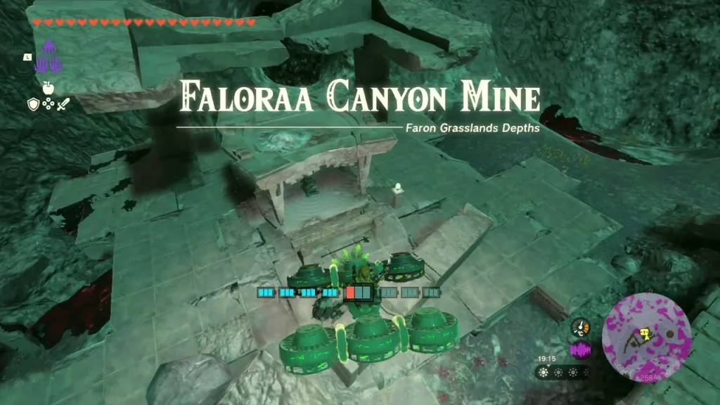 Faloraa Canyon Mine name over the ruined stairs of the mine entrance Faloraa Canyon Mine name over the ruined stairs of the mine entrance