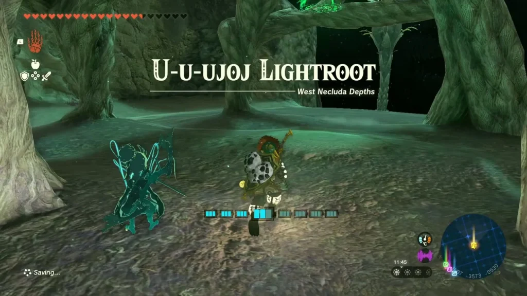 U-u-ujoj Lightroot name over a rocky West Necluda Depths grotto U-u-ujoj Lightroot name over a rocky West Necluda Depths grotto