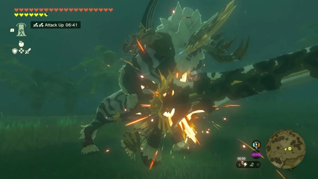 White-Maned Lynel struck by a fused weapon White-Maned Lynel struck by a fused weapon