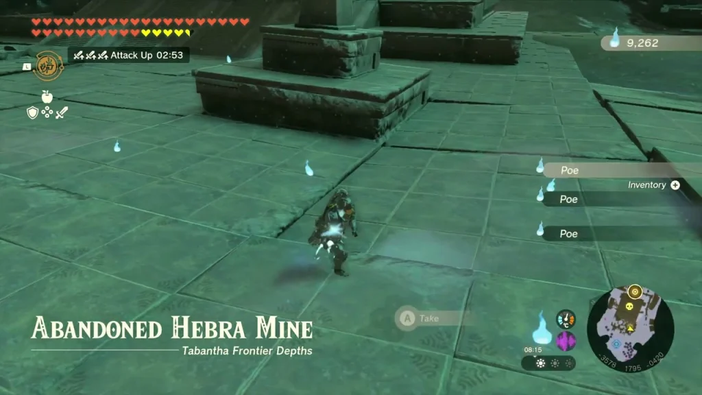 Abandoned Hebra Mine location title in the Tabantha Frontier Depths Abandoned Hebra Mine location title in the Tabantha Frontier Depths