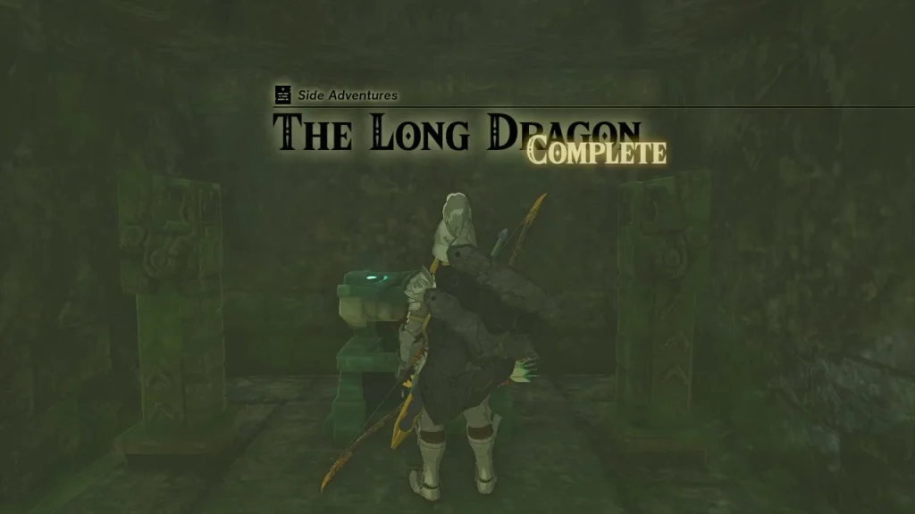 The Long Dragon completed with the hidden treasure revealed The Long Dragon completed with the hidden treasure revealed