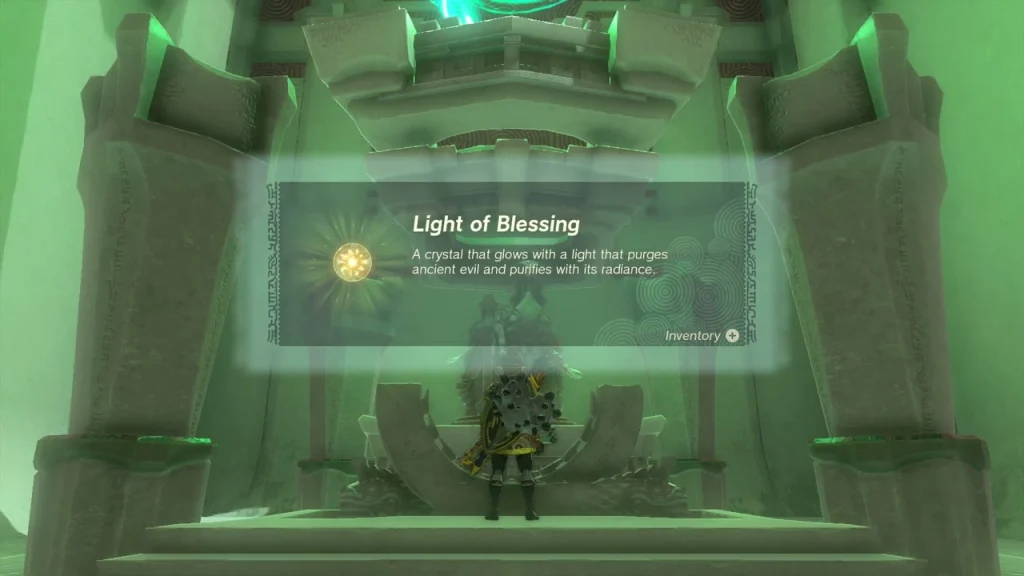 Light of Blessing item box at the altar of Miryotanog Shrine Light of Blessing item box at the altar of Miryotanog Shrine