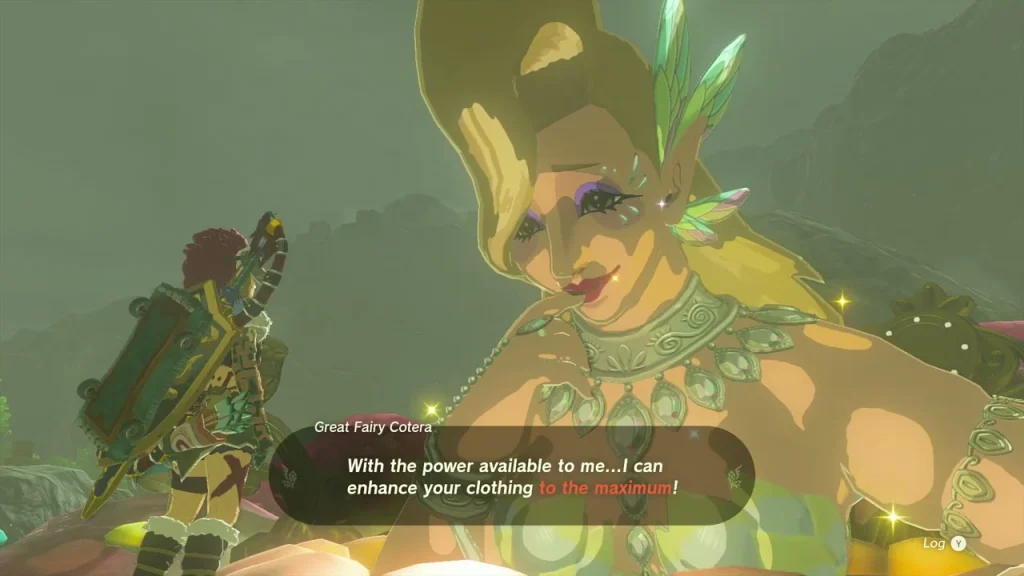 Great Fairy Cotera offering to enhance clothing to the maximum Great Fairy Cotera offering to enhance clothing to the maximum