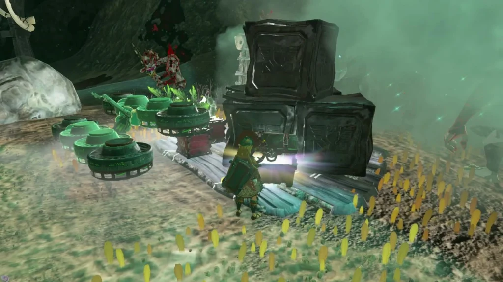 Sundelion item box beside a crate stack Sundelion item box beside a crate stack
