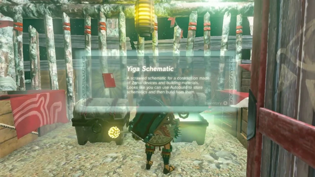 Yiga Schematic item box inside the Yiga hideout fence Yiga Schematic item box inside the Yiga hideout fence