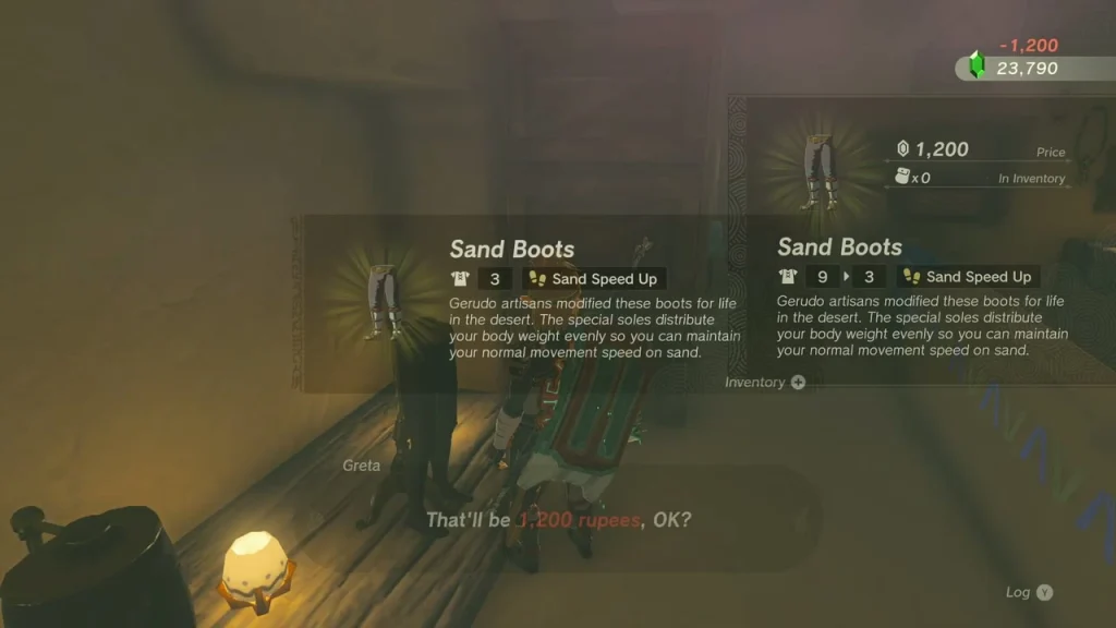 Sand Boots offered for 1,200 rupees with Sand Speed Up