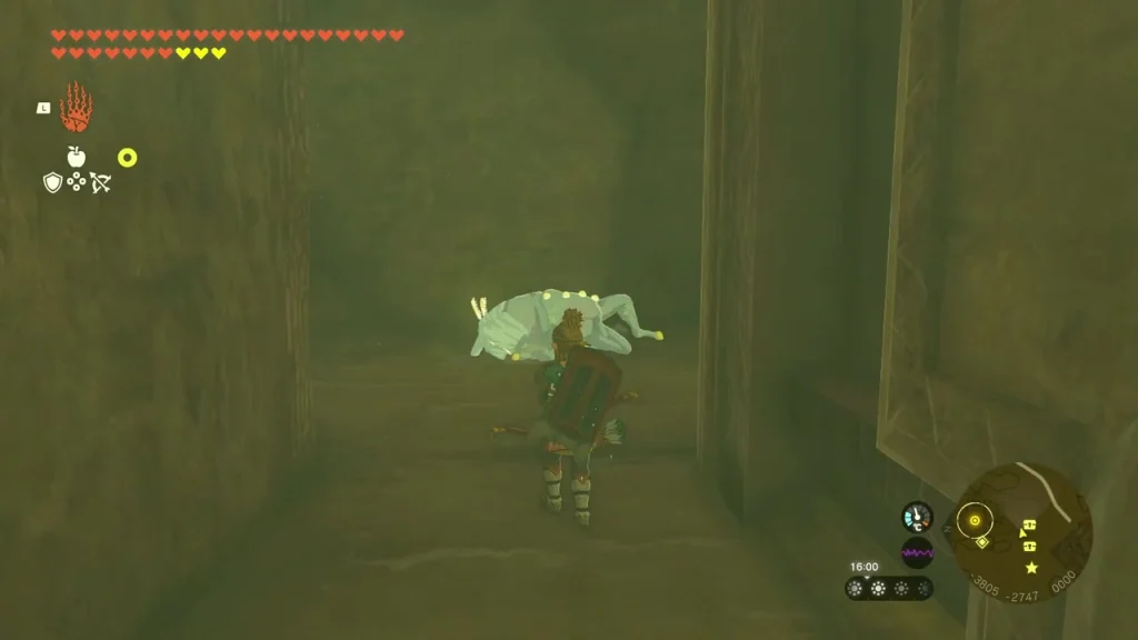 Bubbulfrog hopping in a stone corridor of the valley