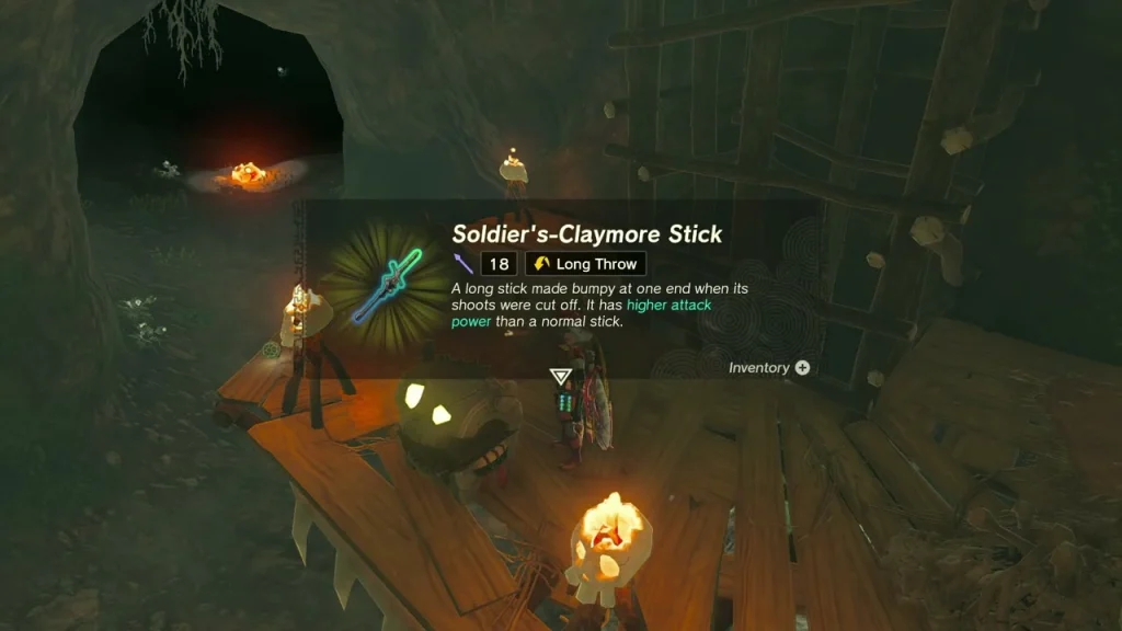 Soldier's-Claymore Stick item box from a chest in Deplian Badlands Cave