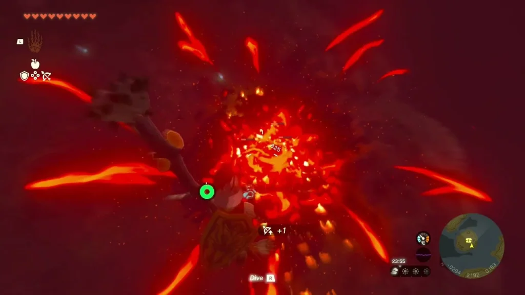 Red gloom burst as the Gloom Spawn is defeated