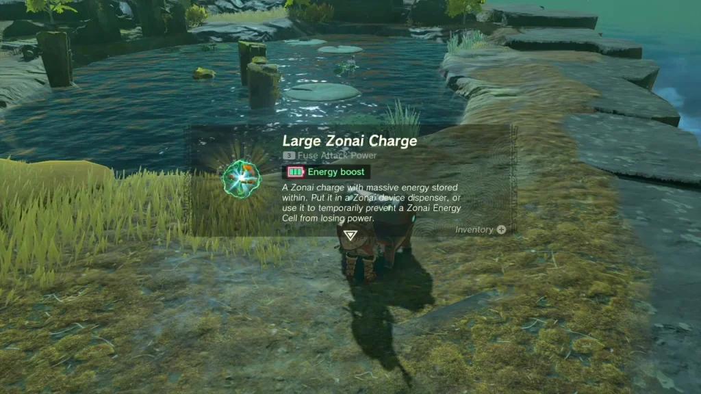 Large Zonai Charge item box on the bank Large Zonai Charge item box on the bank