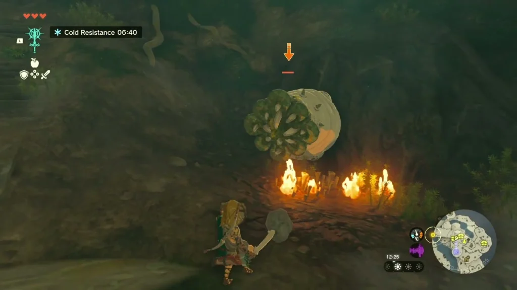 Like Like with fire burning at its mouth in the cave Like Like with fire burning at its mouth in the cave