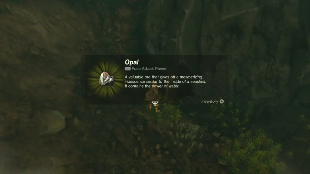 Opal item box in a side nook of Bottomless Cave Opal item box in a side nook of Bottomless Cave