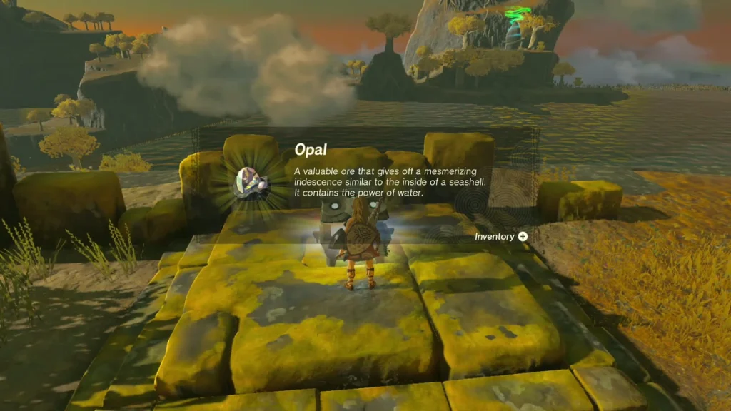 Opal item box above the stepped stone platform Opal item box above the stepped stone platform