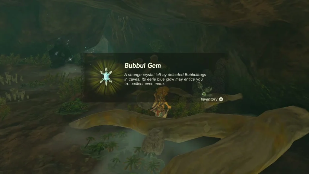Bubbul Gem item box in Pondside Cave Bubbul Gem item box in Pondside Cave