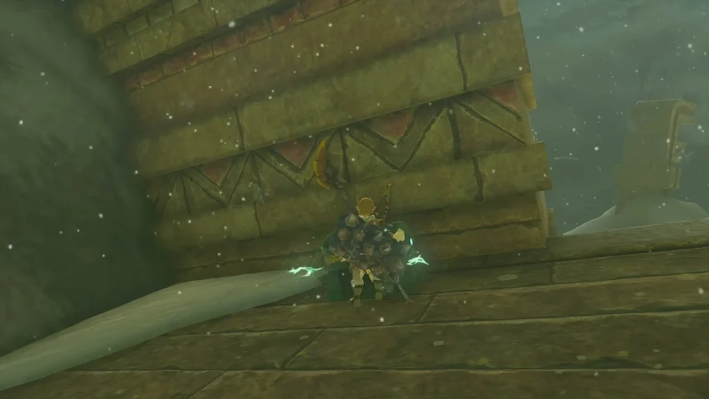 Arrow x5 item box on a snowy wooden ledge Arrow x5 item box on a snowy wooden ledge