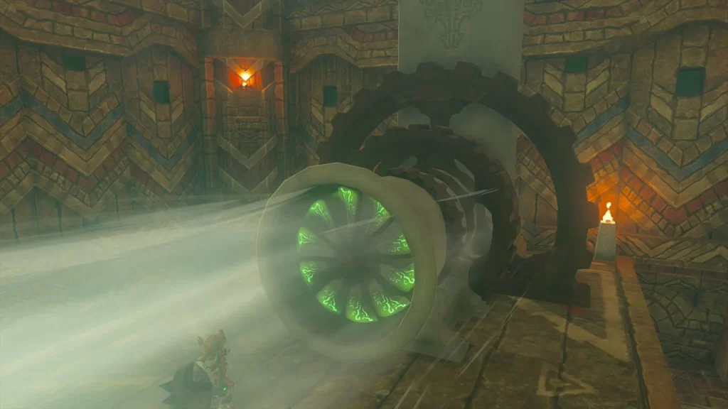 Propeller spinning with green glow after Tulin's gust Propeller spinning with green glow after Tulin's gust