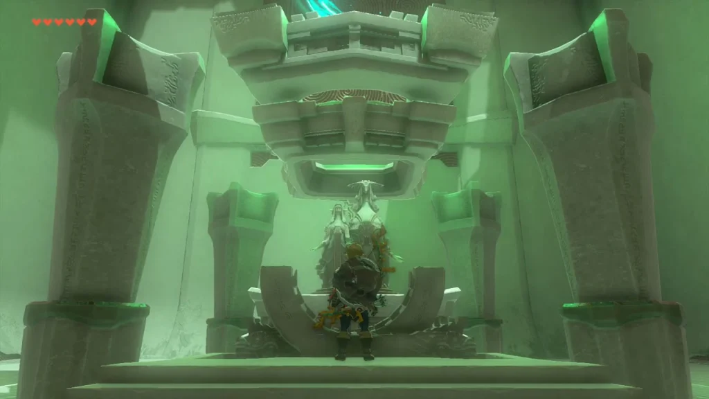 Shrine statue chamber with the Light of Blessing pedestal Shrine statue chamber with the Light of Blessing pedestal