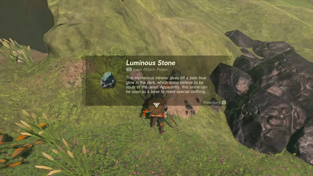 Luminous Stone item box after smashing dark rocks on the Crenel Hills slope Luminous Stone item box after smashing dark rocks on the Crenel Hills slope