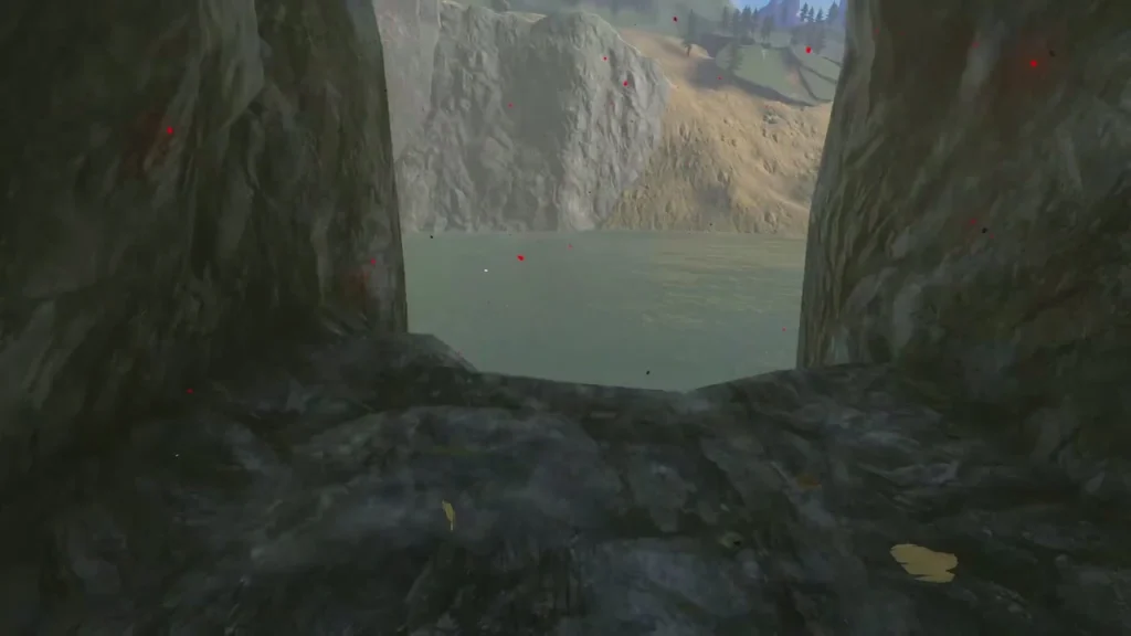 Korok bursting out with its sprout under the ceiling hole Korok bursting out with its sprout under the ceiling hole