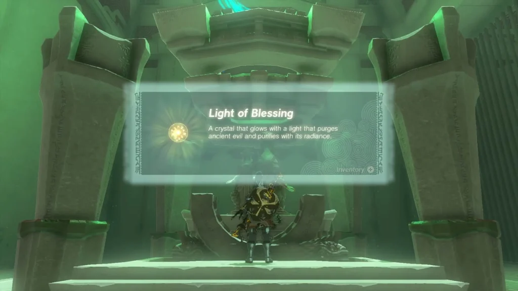Light of Blessing item box at the shrine altar Light of Blessing item box at the shrine altar