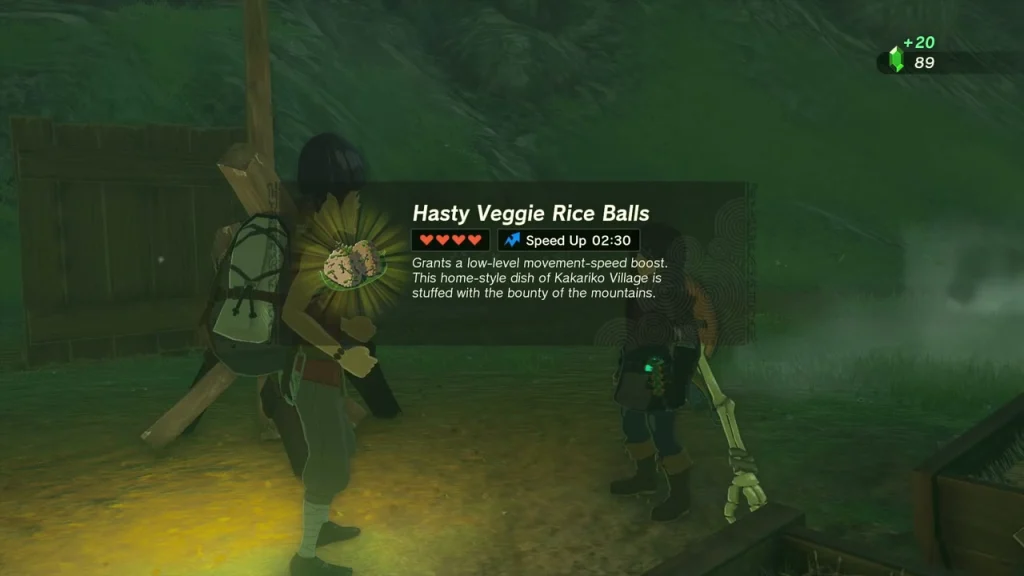 Hasty Veggie Rice Balls item card beside Addison Hasty Veggie Rice Balls item card beside Addison