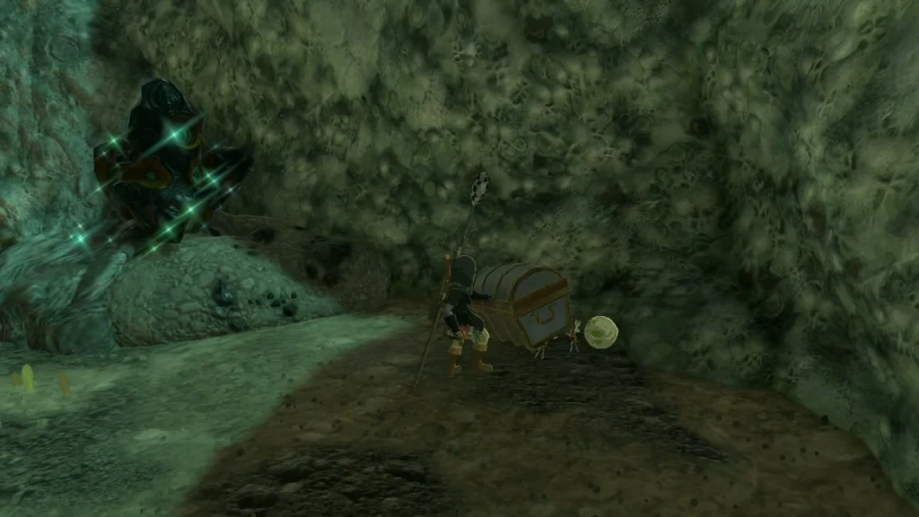 Chest on the floor of the passage after the Rock Like is defeated Chest on the floor of the passage after the Rock Like is defeated
