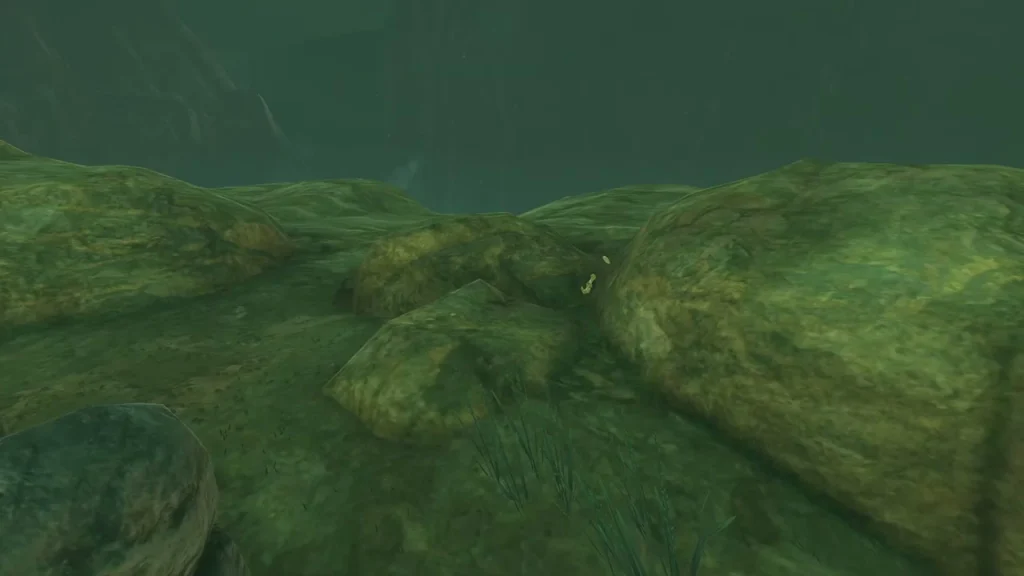Korok appearing among the statues after all three are fed Korok appearing among the statues after all three are fed