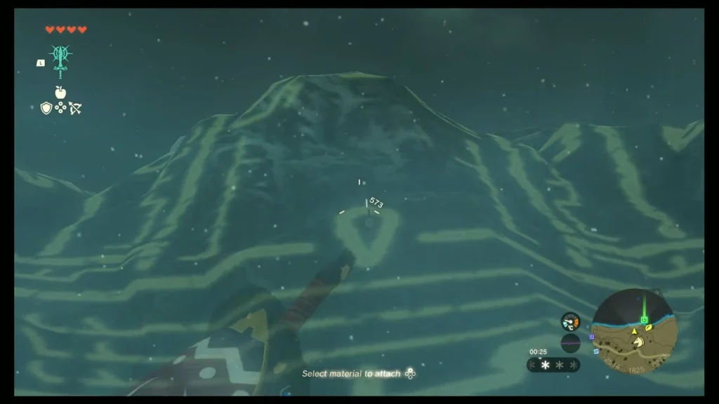 Korok standing in a glowing ring on the snowy ground Korok standing in a glowing ring on the snowy ground