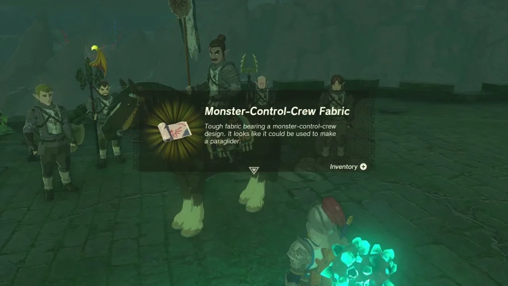 Monster-Control-Crew Fabric item box with the crew standing by Monster-Control-Crew Fabric item box with the crew standing by