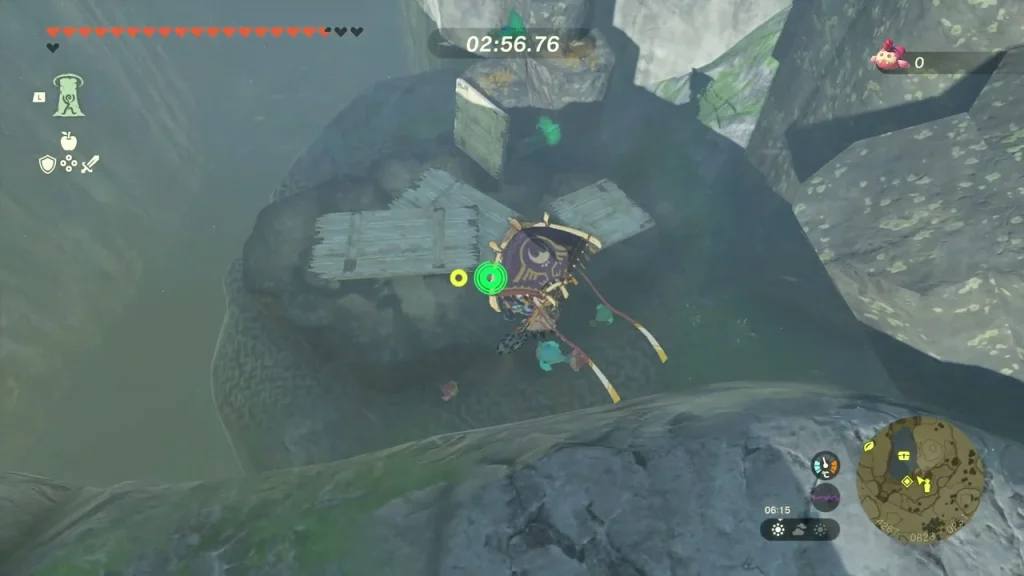 Countdown timer over a rocky hollow holding a scattered plushie Countdown timer over a rocky hollow holding a scattered plushie