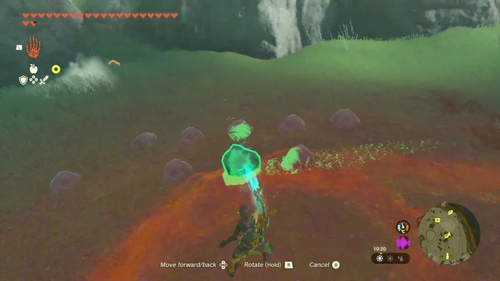 Stone blocks lifted over the ground for the Korok Stone blocks lifted over the ground for the Korok