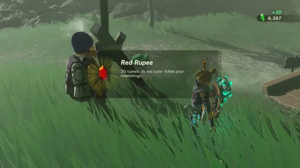 Red Rupee item box after Addison thanks you on Brynna Plain Red Rupee item box after Addison thanks you on Brynna Plain