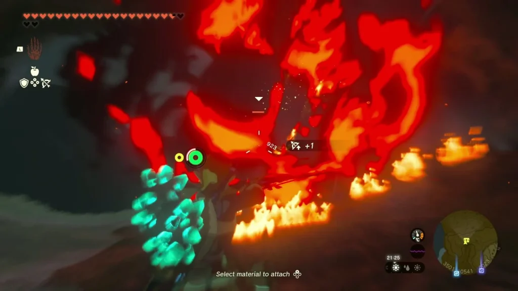 Fire-breathing monster in the dark gully guarding the Zora Shield chest Fire-breathing monster in the dark gully guarding the Zora Shield chest