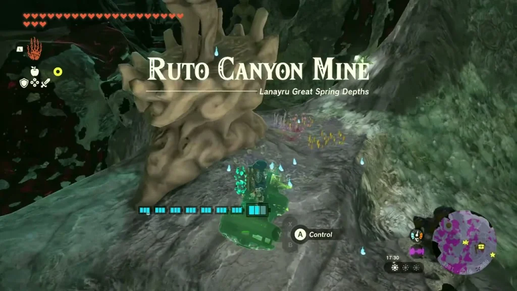 Ruto Canyon Mine title in the Lanayru Great Spring Depths Ruto Canyon Mine title in the Lanayru Great Spring Depths