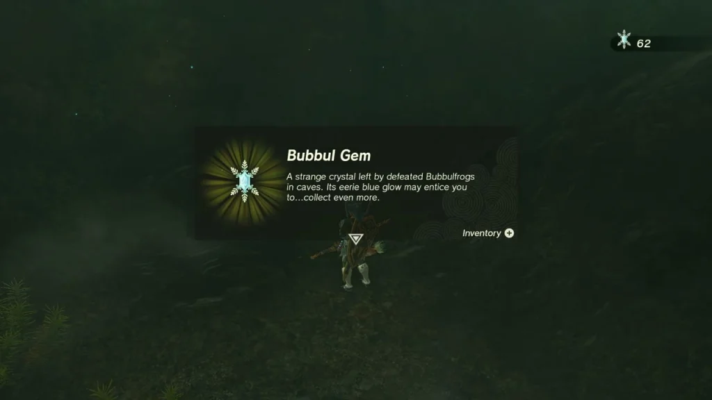 Bubbul Gem item box in Tarm Point Cave Bubbul Gem item box in Tarm Point Cave