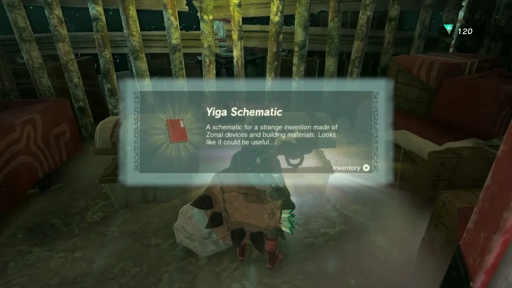 Yiga Schematic item box inside the Yiga storeroom Yiga Schematic item box inside the Yiga storeroom