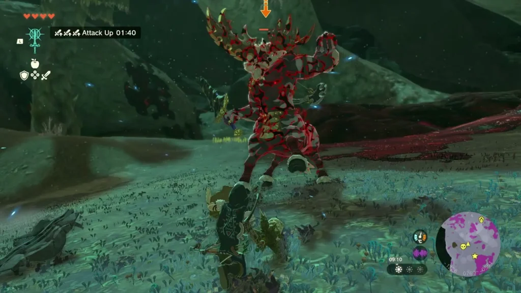 White-Maned Lynel rearing up with red gloom markings White-Maned Lynel rearing up with red gloom markings