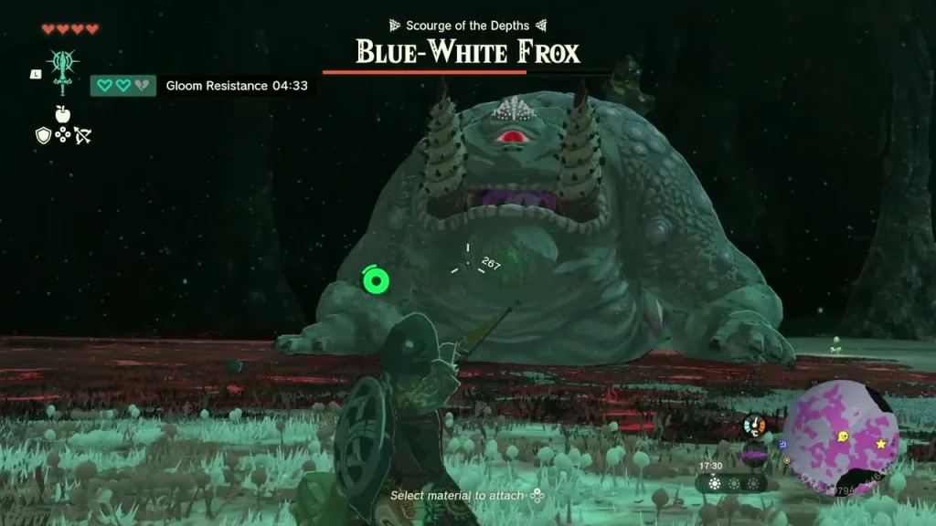 Blue-White Frox with its mouth open on a pale gloom-free field Blue-White Frox with its mouth open on a pale gloom-free field