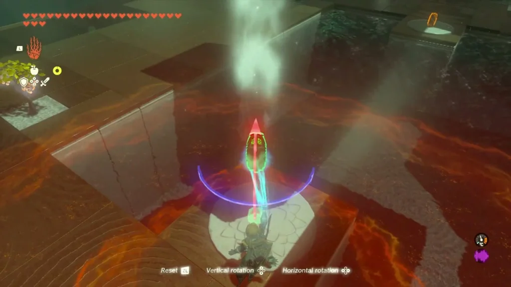 Frost Emitter aimed over the lava pool in Mayanas Shrine Frost Emitter aimed over the lava pool in Mayanas Shrine