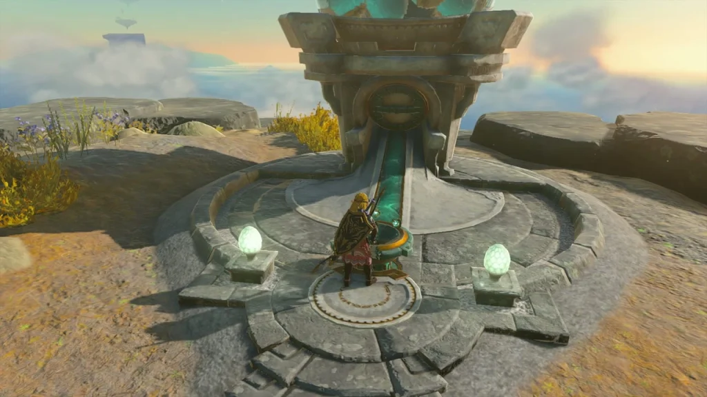 Device Dispenser pad beside the ruins on Valor Island Device Dispenser pad beside the ruins on Valor Island