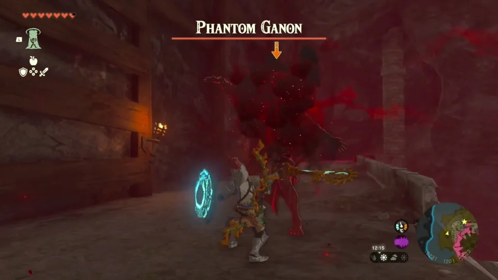 Phantom Ganon in red gloom light at the Docks stairs
