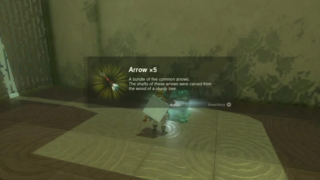 Arrow x5 item box from the chest freed from the ice in Ijo-o Shrine Arrow x5 item box from the chest freed from the ice in Ijo-o Shrine