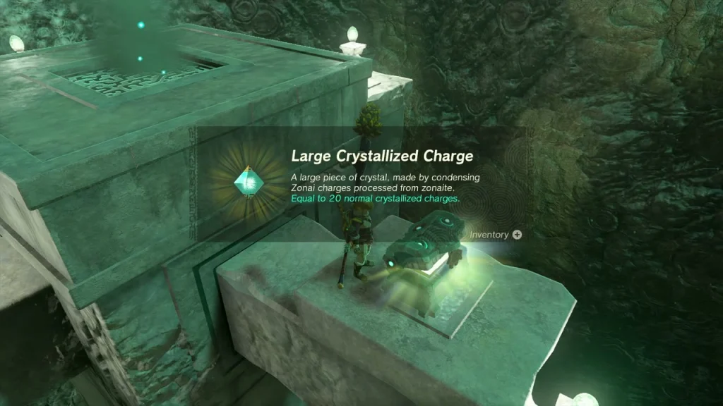Large Crystallized Charge item box over the opened chest Large Crystallized Charge item box over the opened chest