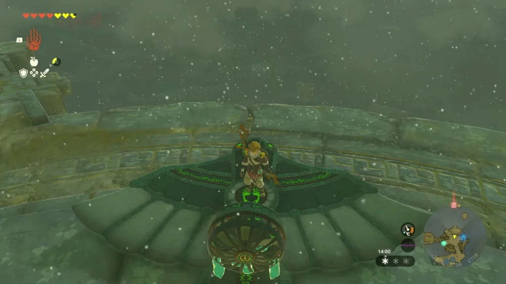 Wing device with a fan under it carrying you through the clouds Wing device with a fan under it carrying you through the clouds